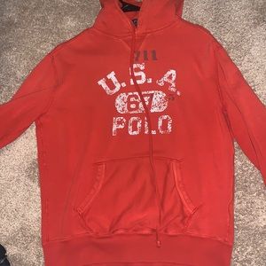 Crimson polo hoodie